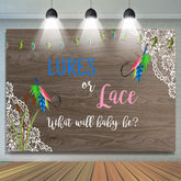 Köder Oder Spitze Hölzern Pflanzen Hintergrund Für Baby Dusche